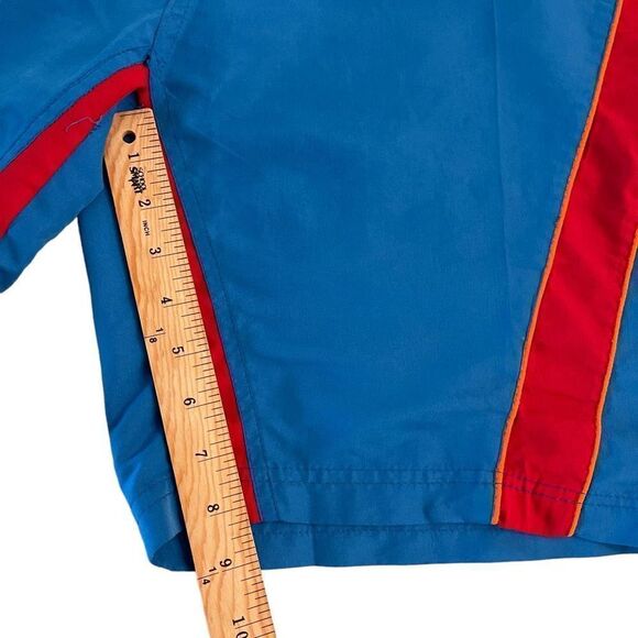 Quiksilver Mens Supreme Board Shorts Blue Red Polyester Size 32 - Picture 6 of 7